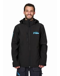 Küpper softshell jacket, size XL, with 2 embroidered logos, resistant to rain and wind, model 1955-XL