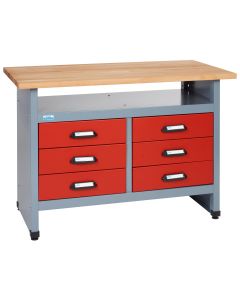 Küpper workbench 12110,  6 drawers