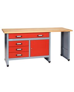 Küpper workbench 12030, 4 drawers, 1 door