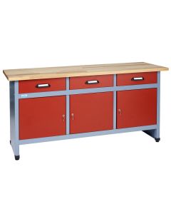 Küpper workbench 12150,  3 drawers, 3 doors