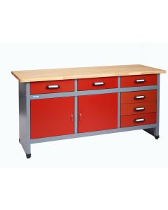 Küpper workbench 12170,  6 drawers, 2 doors