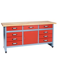 Küpper workbench 12870,  9 drawers, 1 door