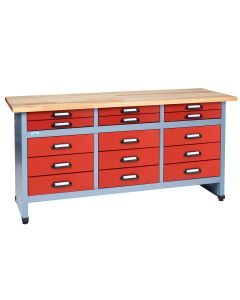 Küpper workbench model 12970, 15 drawers