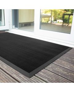 Allwettermatte "Fingertip", 0,8 x 1 m, schwarz, Modell FT010002