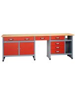 Küpper workbench 12280,  6 drawers, 2 doors