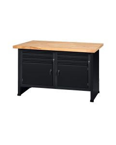 Küpper modular system workbench (w. 128 cm) 2 doors, 4 drawers, model 17520