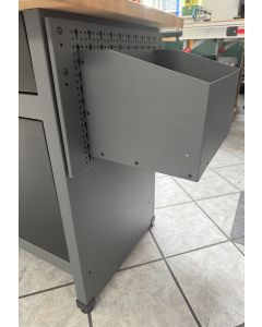 Küpper Large Waste Bin, Side-Mounted Trash Can for Workbenches & Perforated Panels